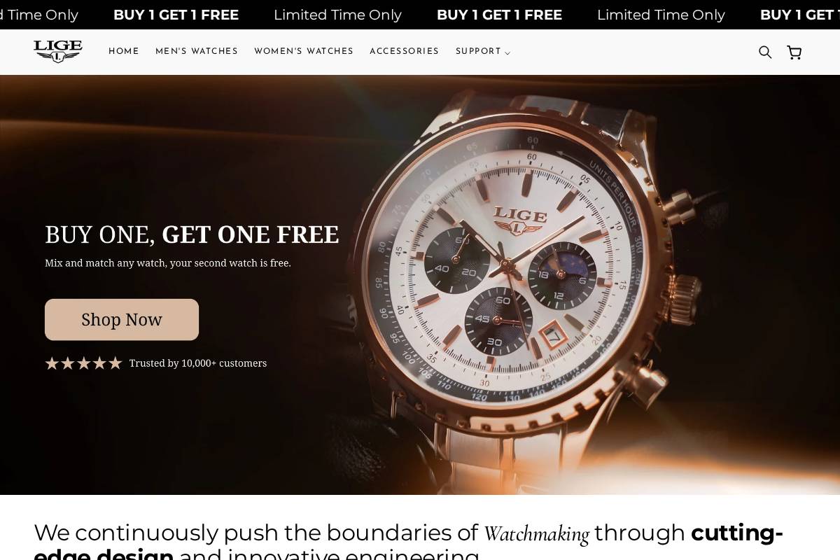 alexanderlige.com homepage screenshot