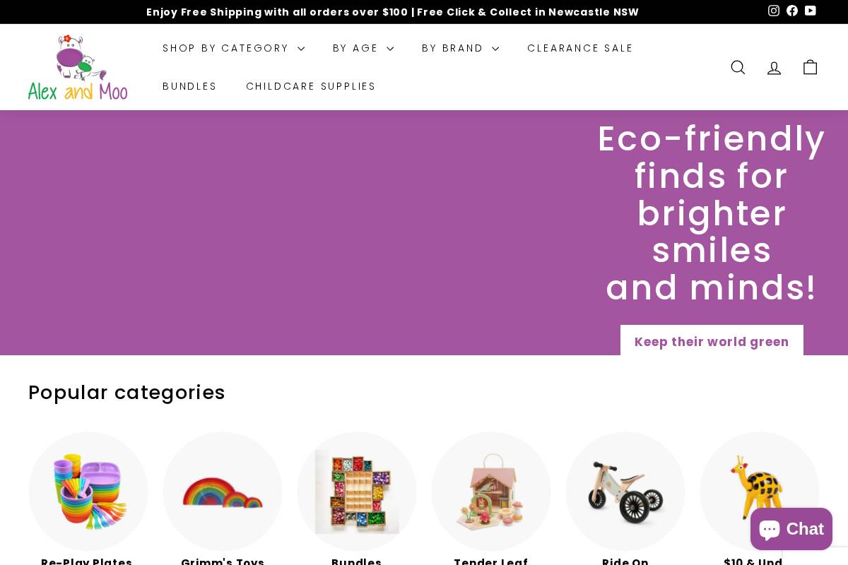 alexandmoo.com.au homepage screenshot