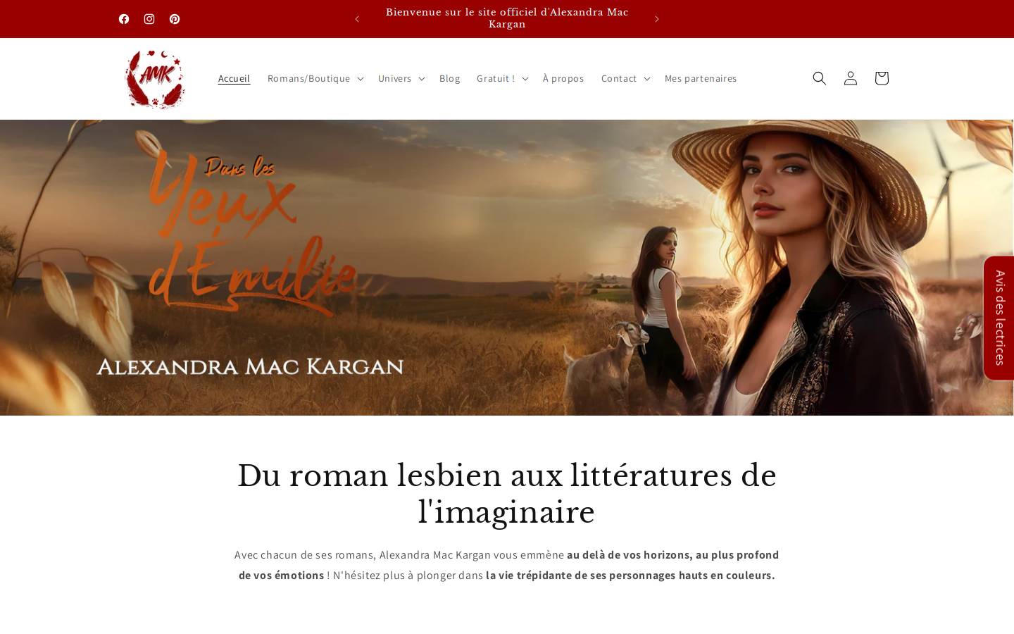 alexandra-mac-kargan.com homepage screenshot