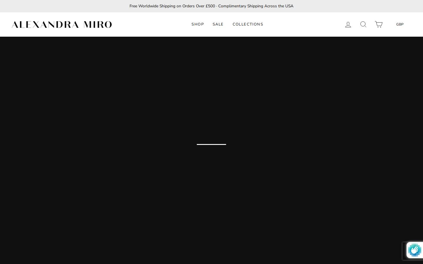 alexandramiro.com homepage screenshot