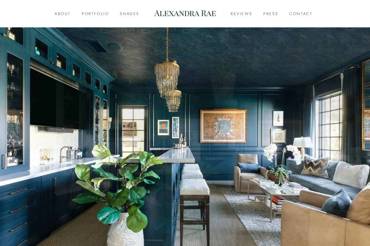 alexandrarae.com homepage screenshot