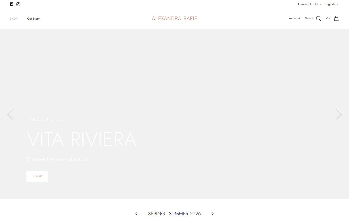 alexandrarafie.com homepage screenshot