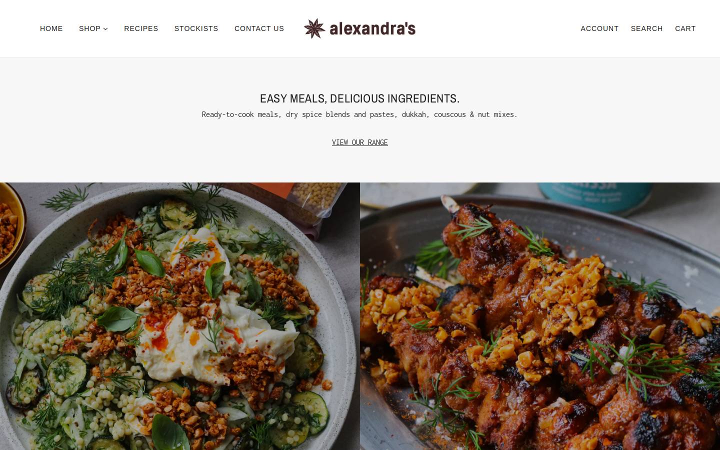 alexandras.co.nz homepage screenshot