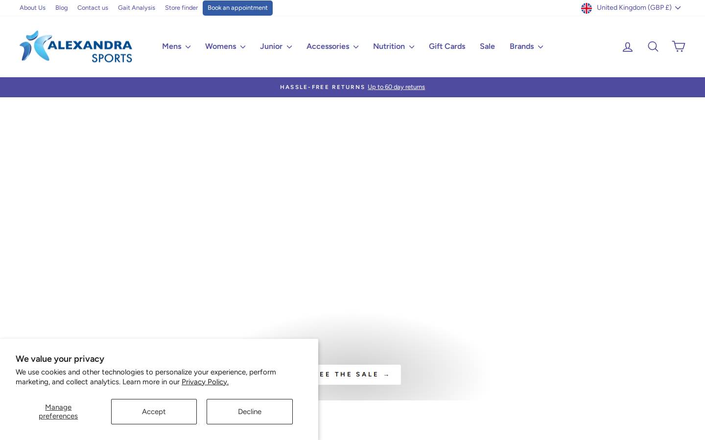 Alexandra Sports homepage screenshot
