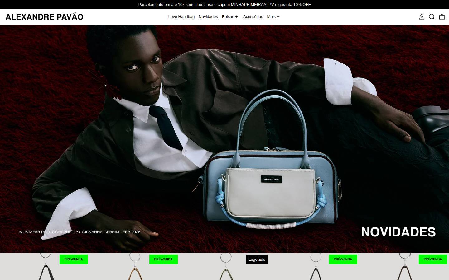 alexandrepavao.com homepage screenshot