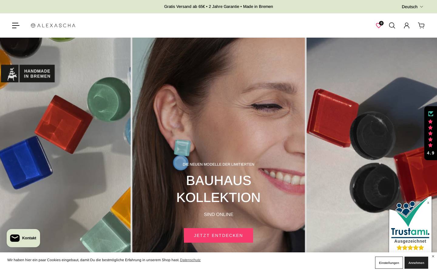 alexascha.de homepage screenshot