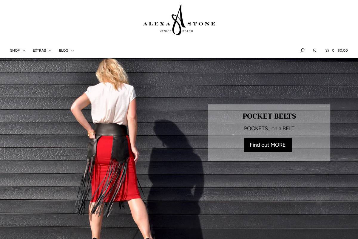 alexastone.com homepage screenshot