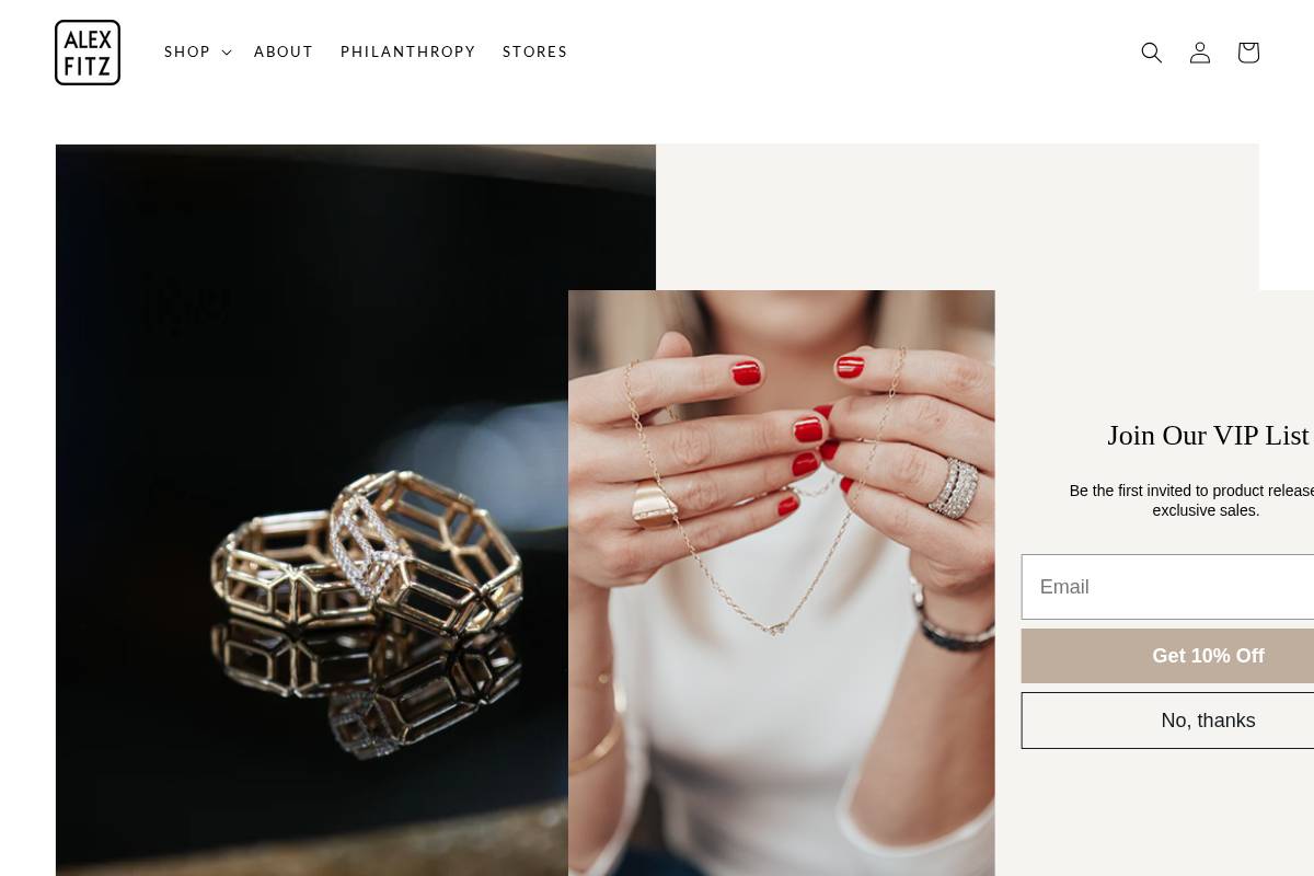 alexfitz.com homepage screenshot