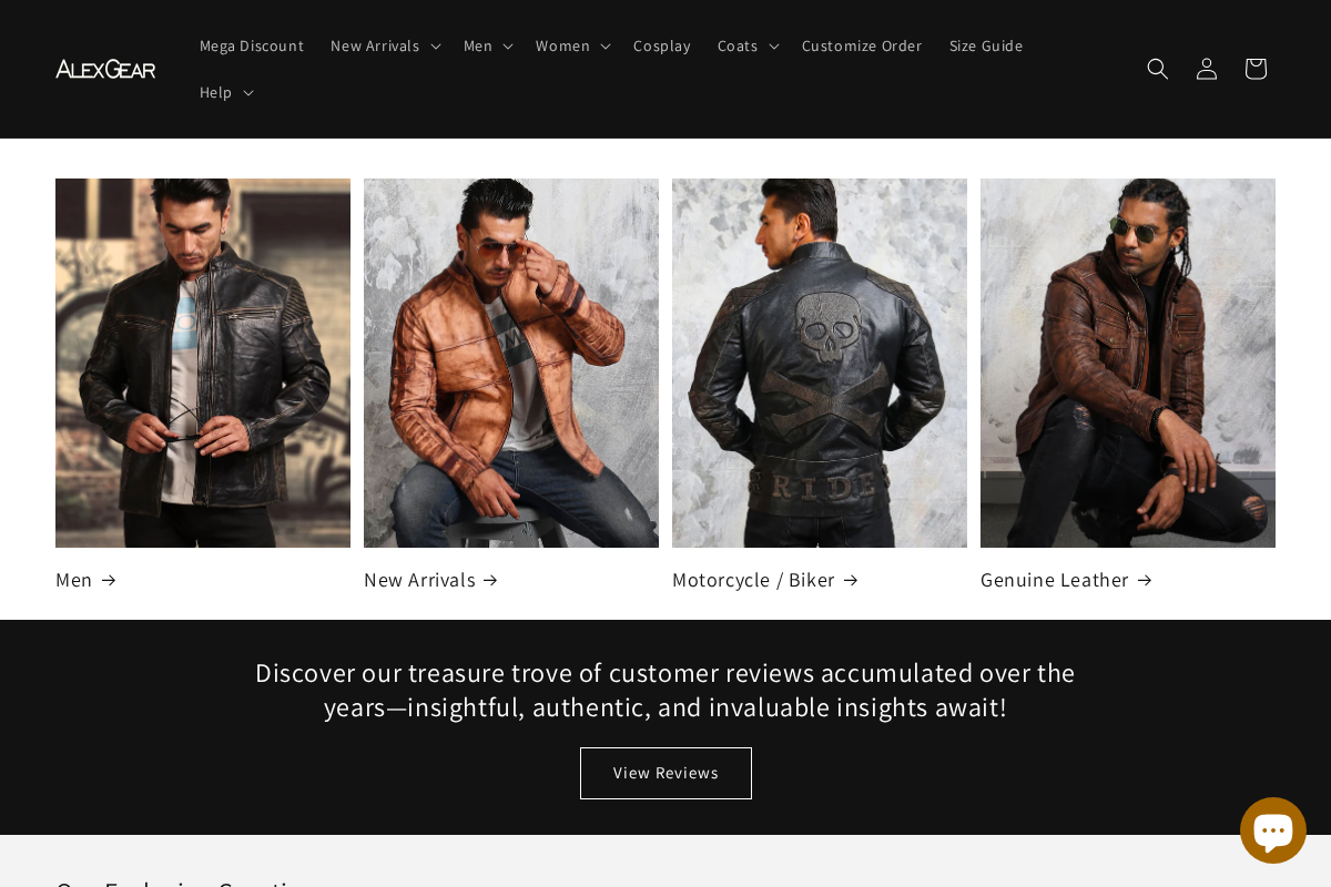 Alexgear homepage screenshot