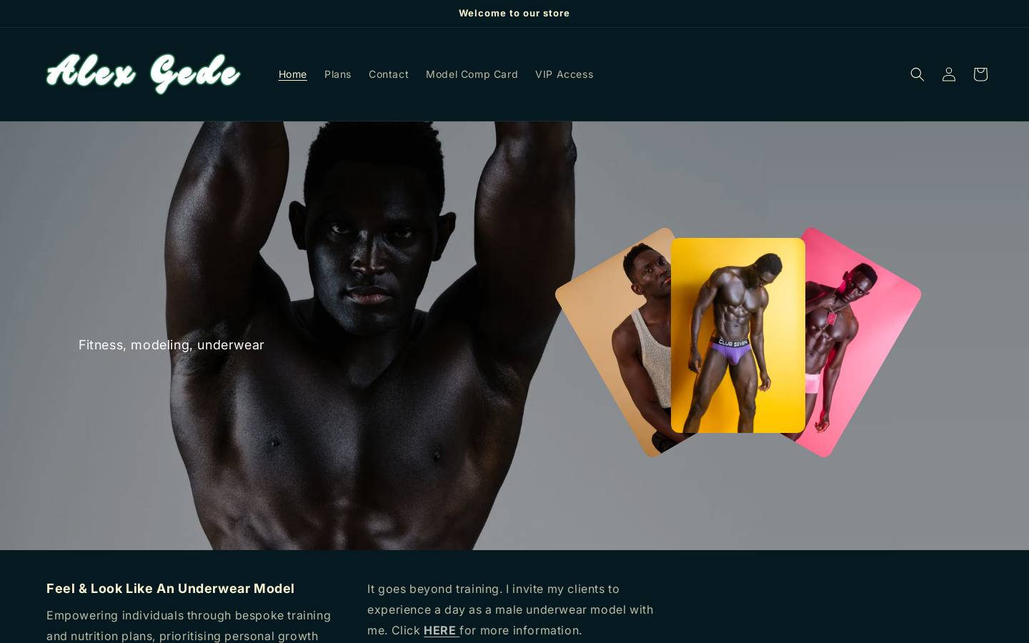 alexgede.com homepage screenshot