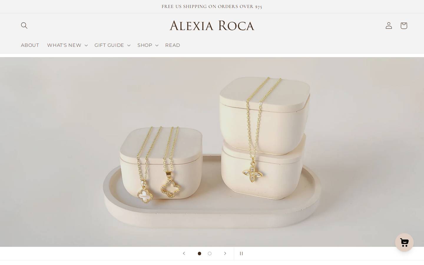 alexiaroca.com homepage screenshot