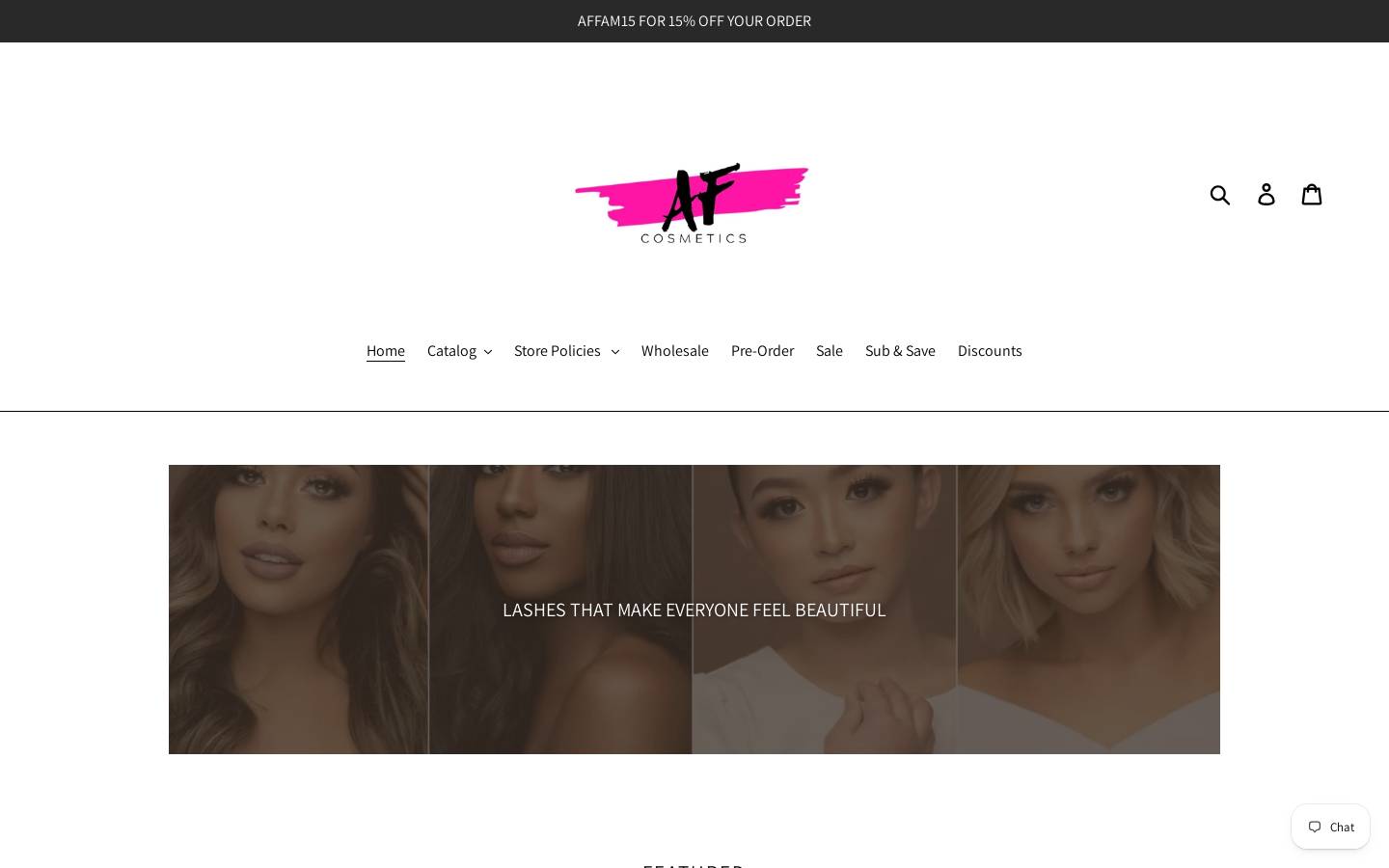 alexisferraracosmetics.com homepage screenshot