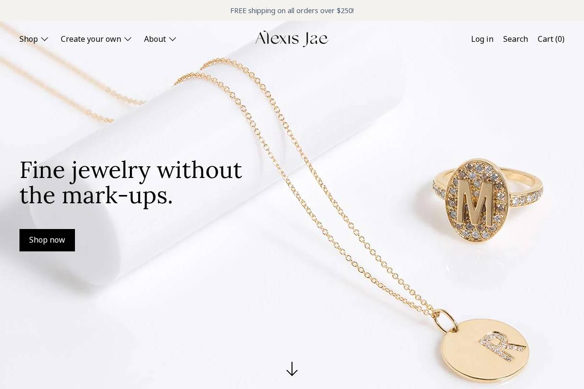 alexisjae.com homepage screenshot