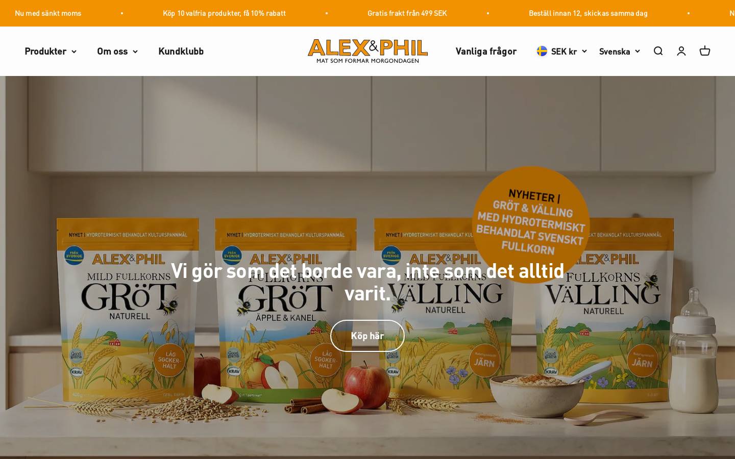 Alexphil homepage screenshot