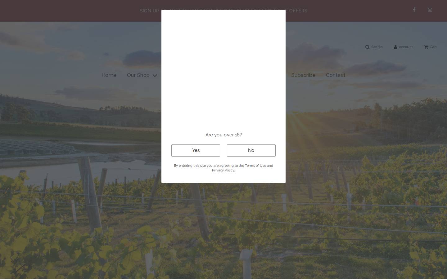 alexrussellwines.com.au homepage screenshot