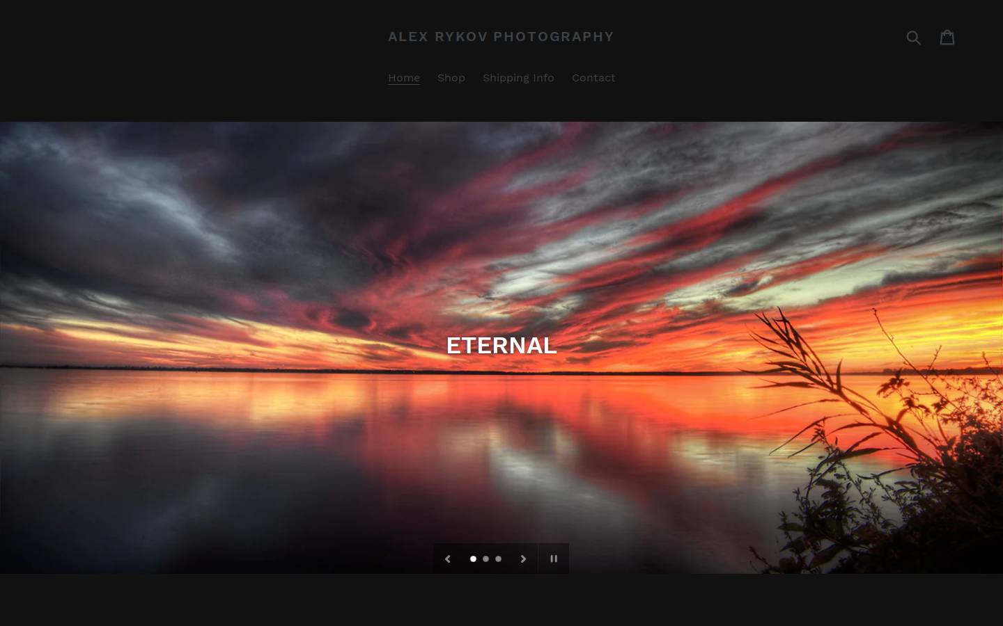 alexrykov.com homepage screenshot