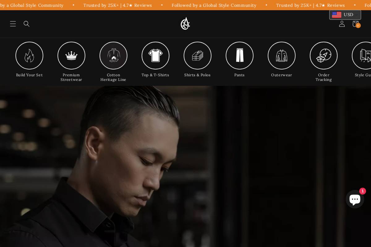Alexshogun homepage screenshot