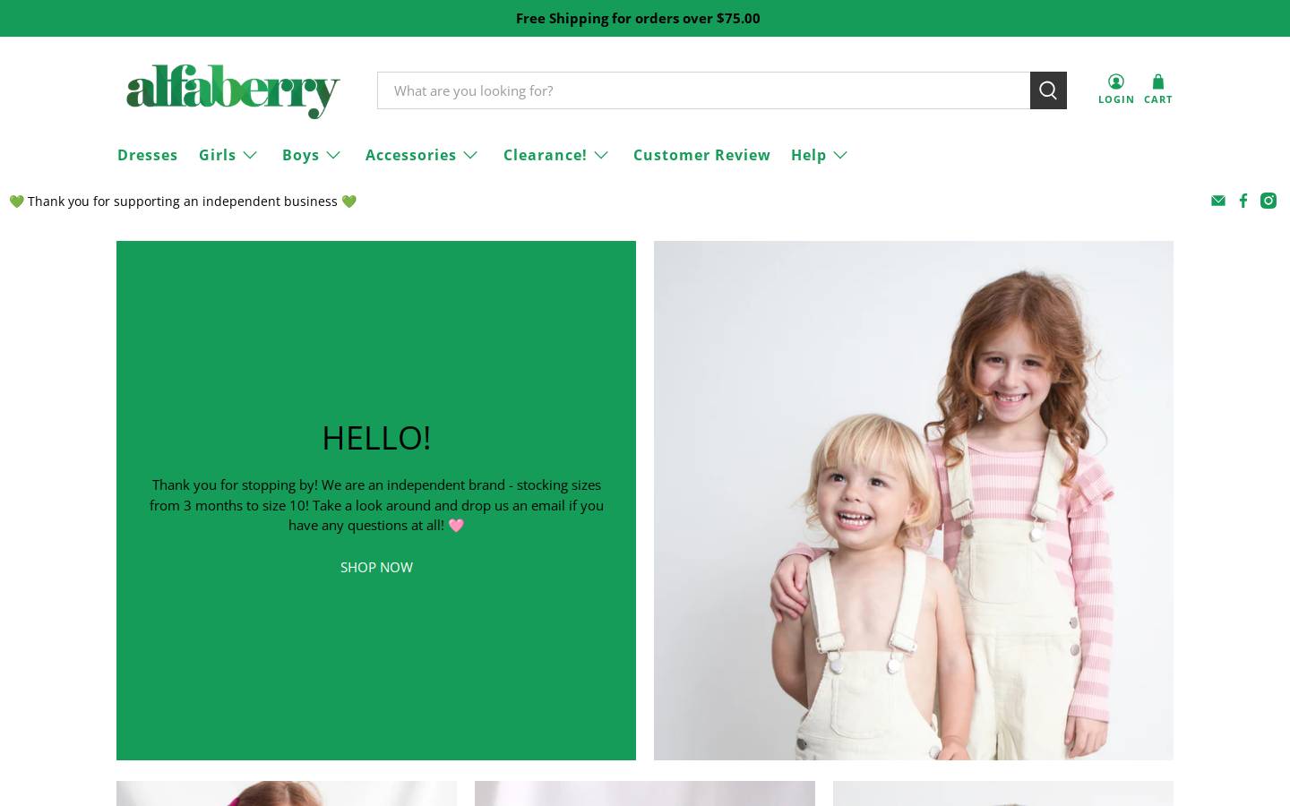 alfaberry.com homepage screenshot