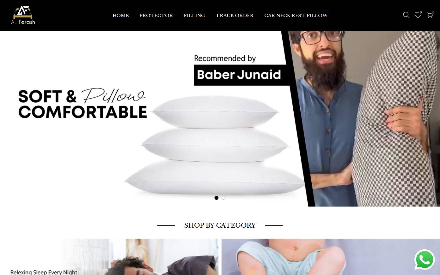 alferash.com homepage screenshot