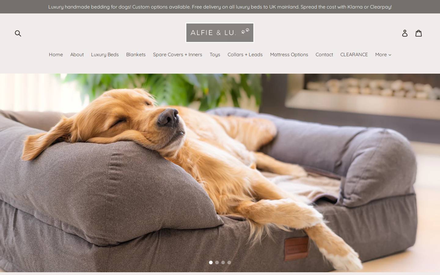 Alfieandlu homepage screenshot
