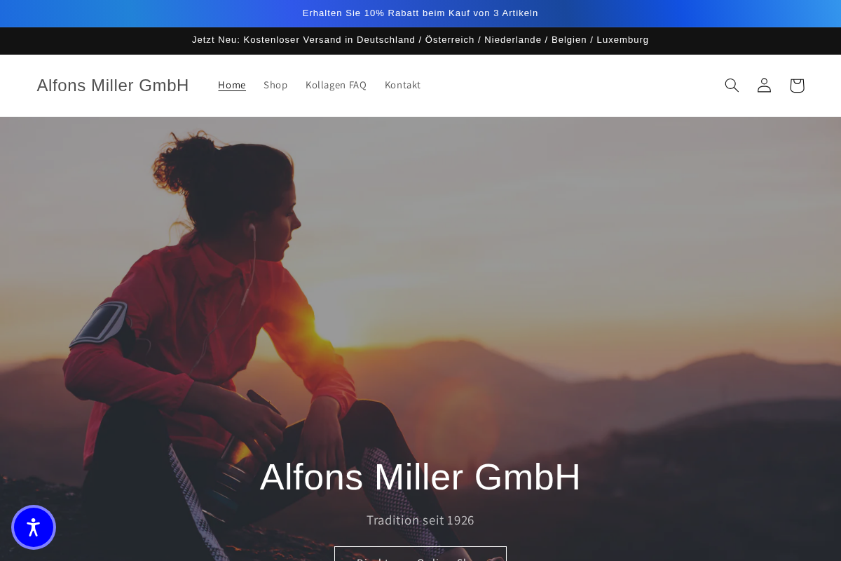 alfonsmiller.com homepage screenshot