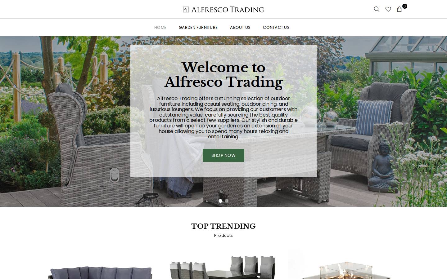 alfrescotrading.com homepage screenshot