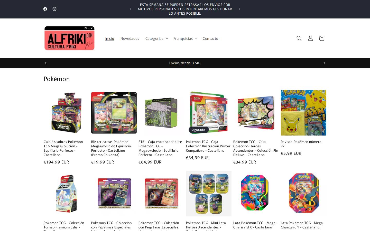 alfriki.com homepage screenshot