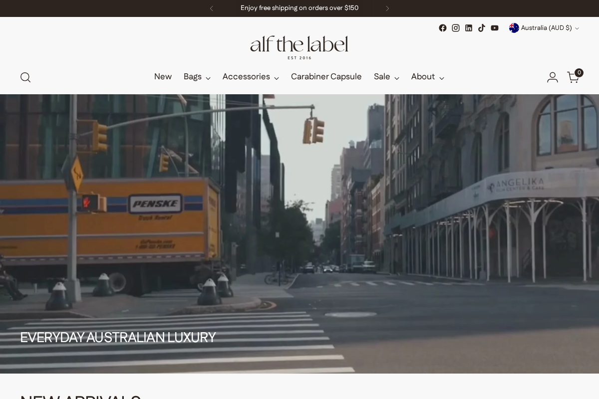 Alf the Label homepage screenshot