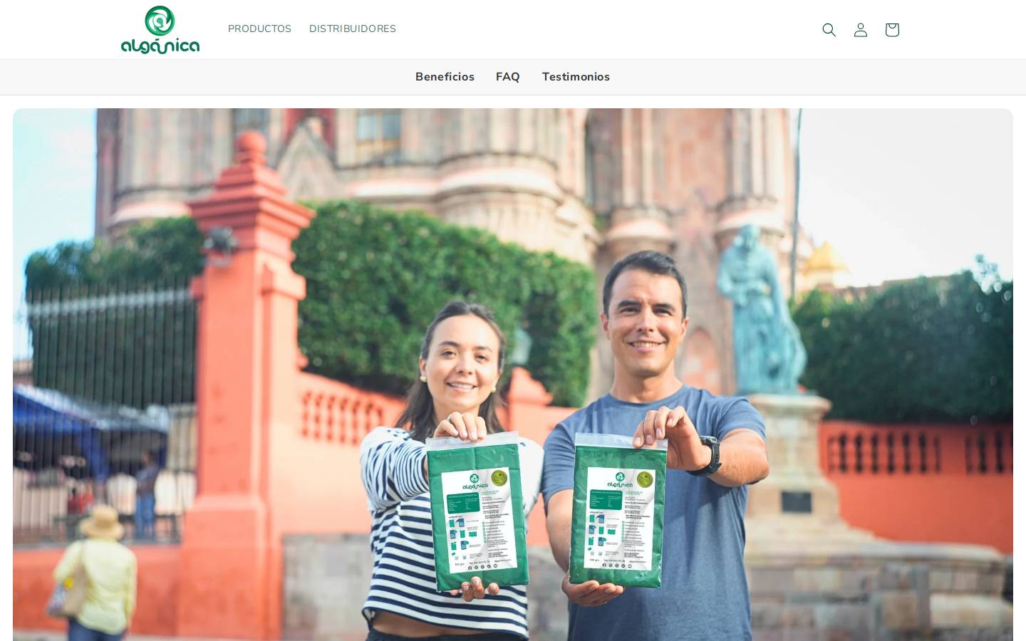 alganica.com homepage screenshot