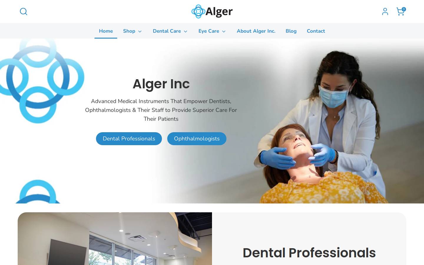 algerinc.com homepage screenshot