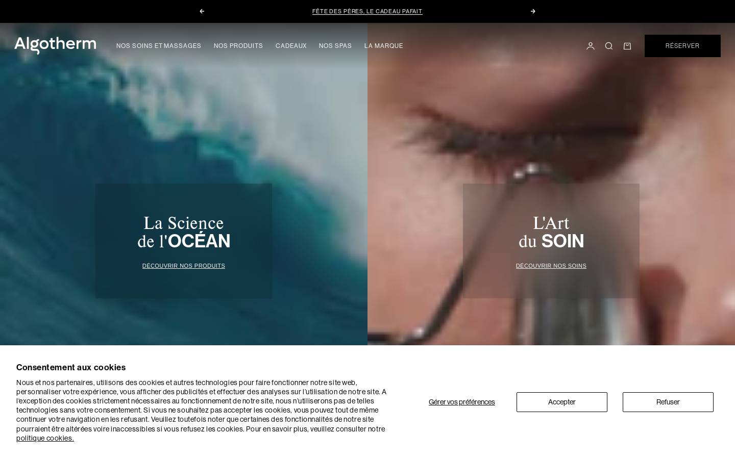 algotherm.com homepage screenshot