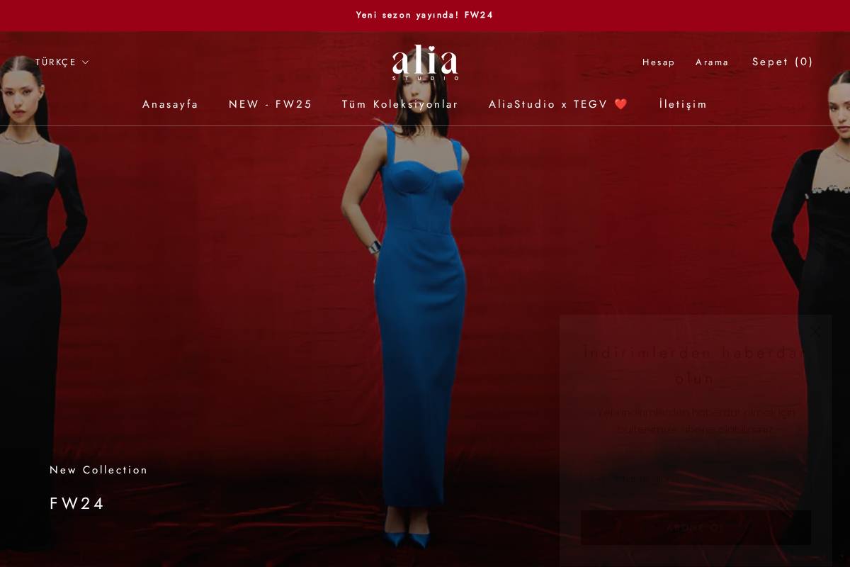 aliastudio.co homepage screenshot