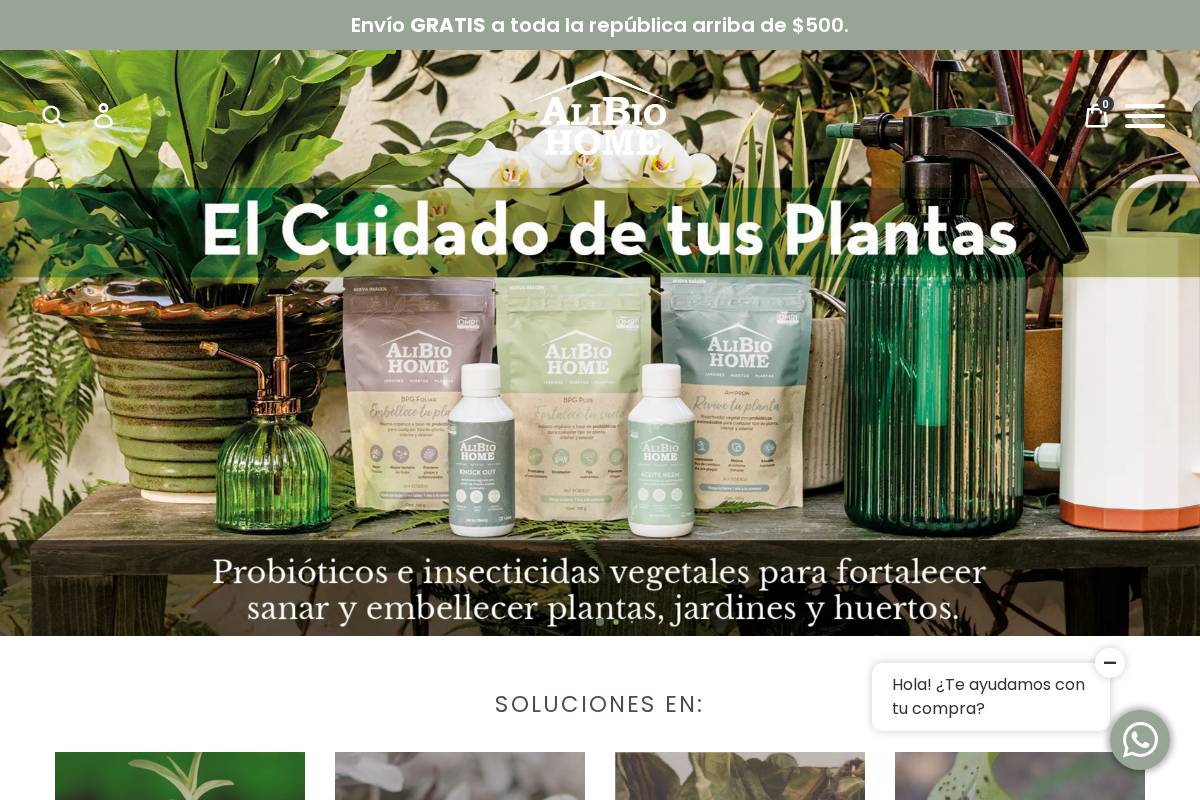 alibiohome.com.mx homepage screenshot