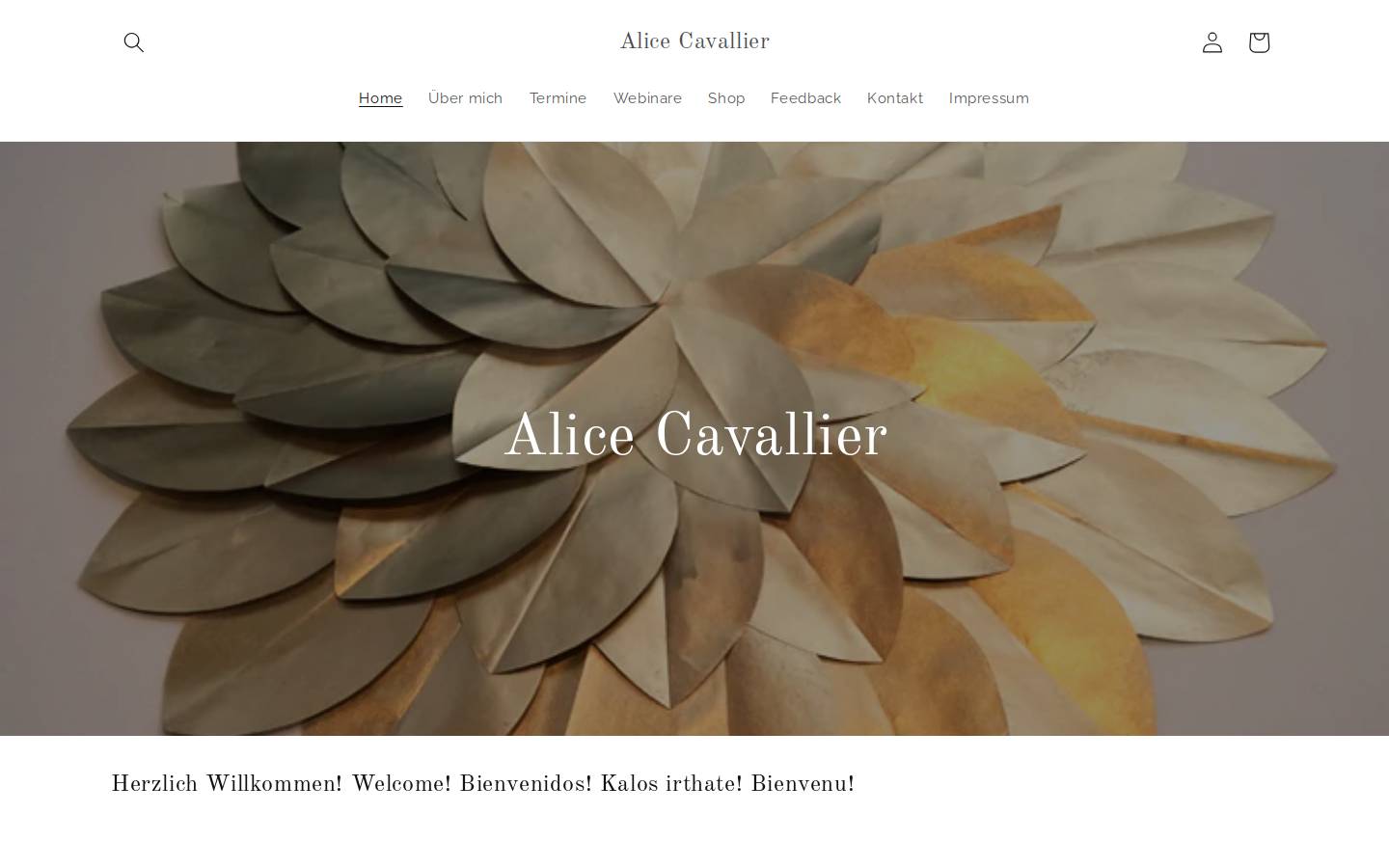 alicecavallier.com homepage screenshot