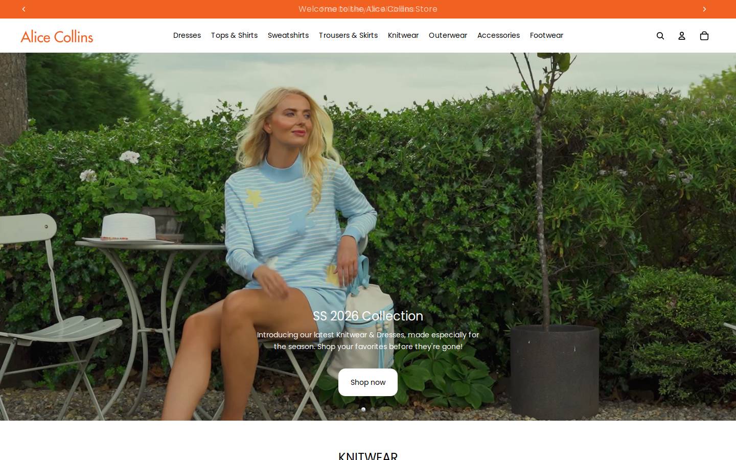 alicecollins.com homepage screenshot