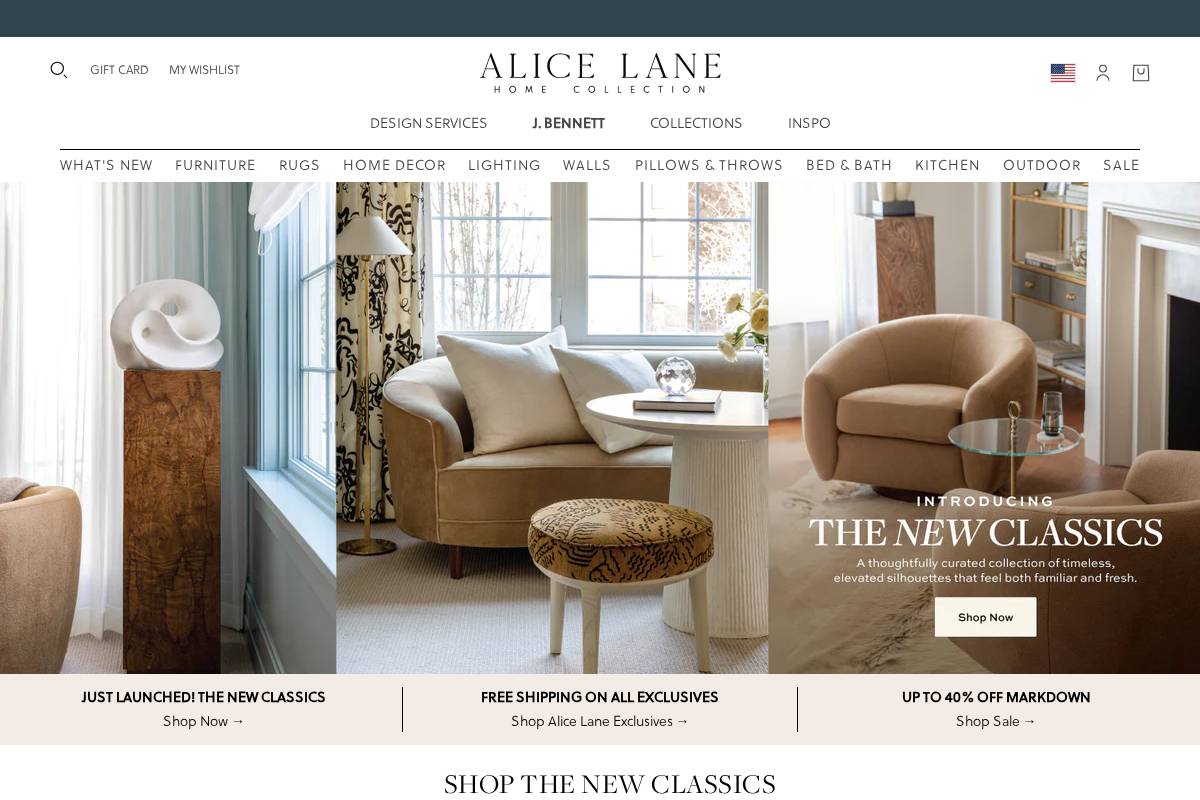 Alice Lane Home homepage screenshot