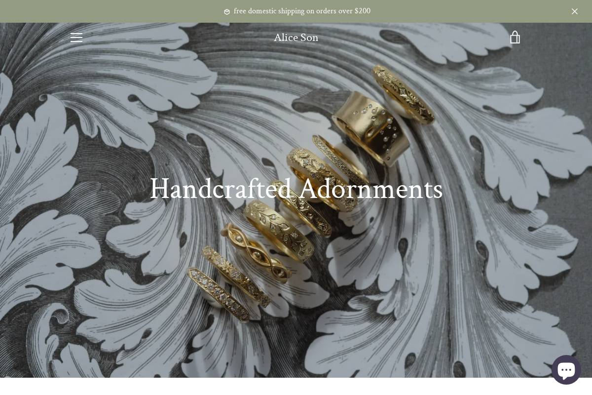 alicesondesign.com homepage screenshot