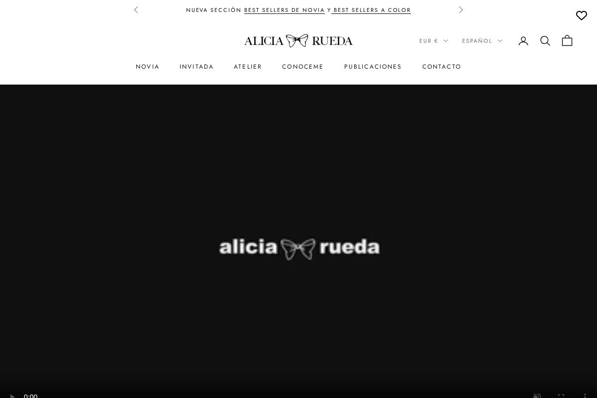 aliciarueda.com homepage screenshot