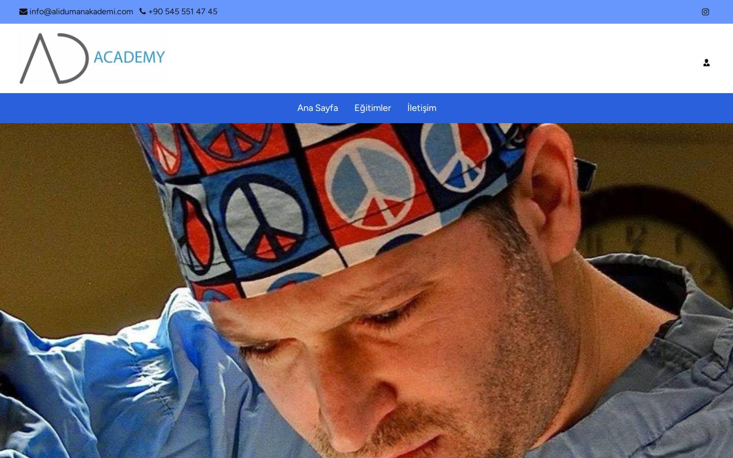 alidumanakademi.com homepage screenshot