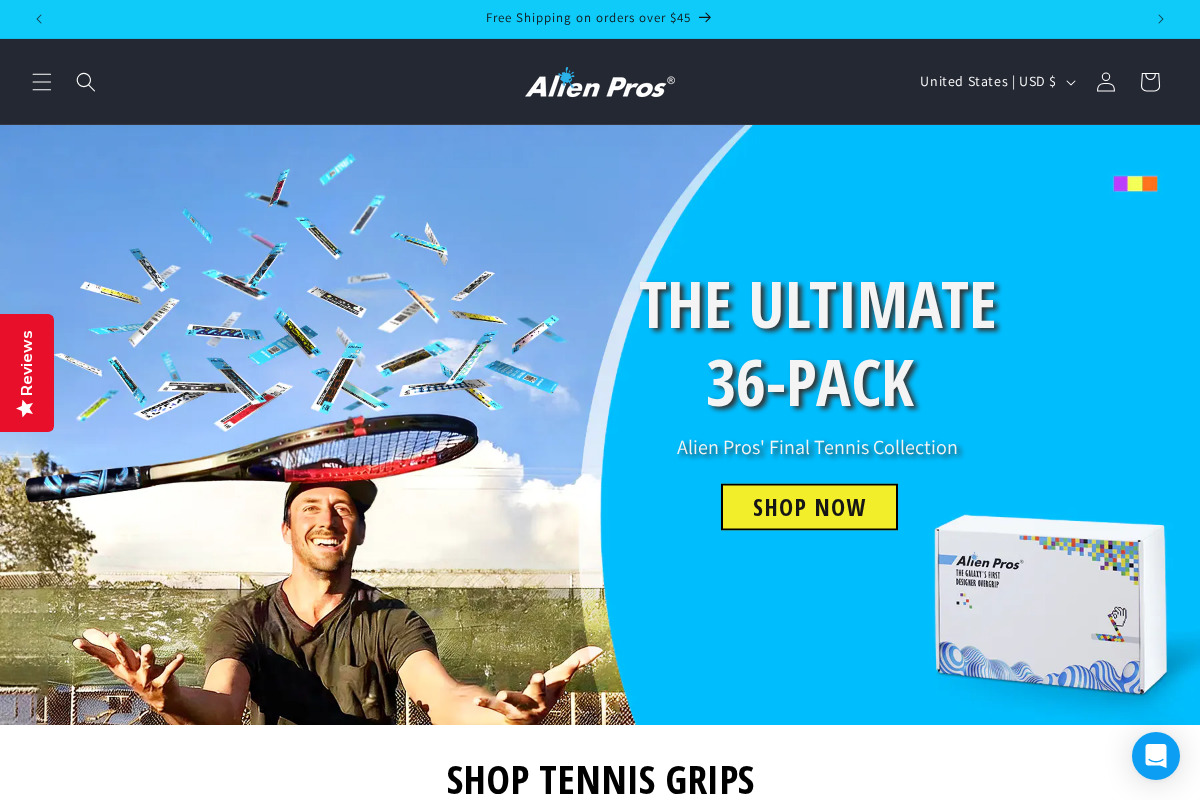 Alien Pros Global Store homepage screenshot