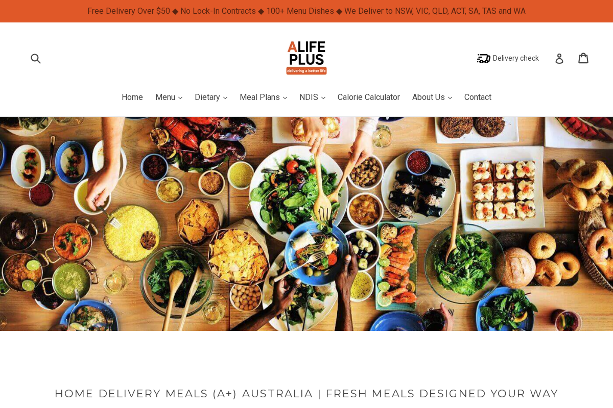 A Life Plus (A+) homepage screenshot