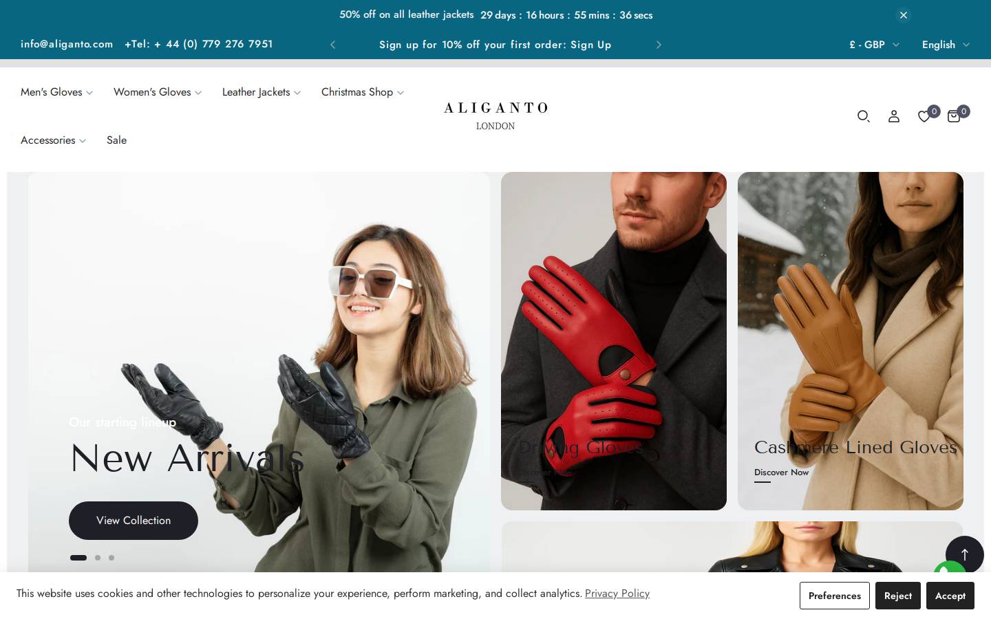aliganto.com homepage screenshot