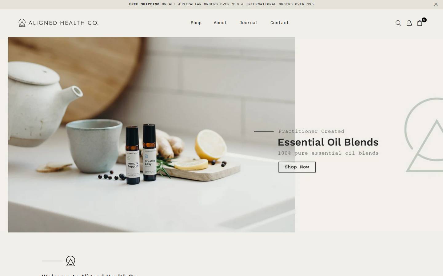 alignedhealthco.com homepage screenshot