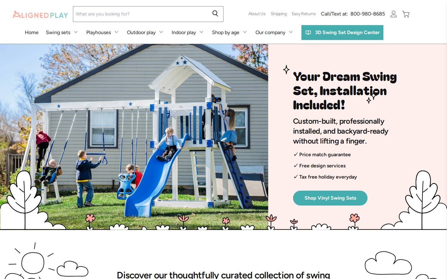 alignedplay.com homepage screenshot