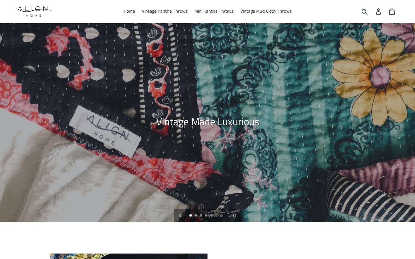 alignhomestore.com homepage screenshot