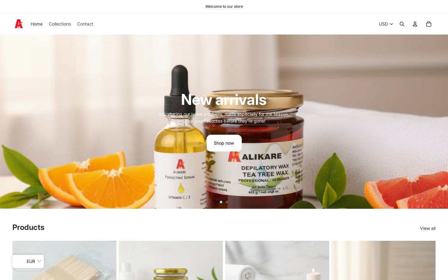 alikare.com homepage screenshot