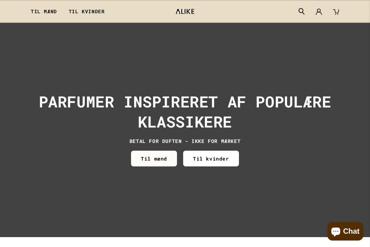 Alike homepage screenshot