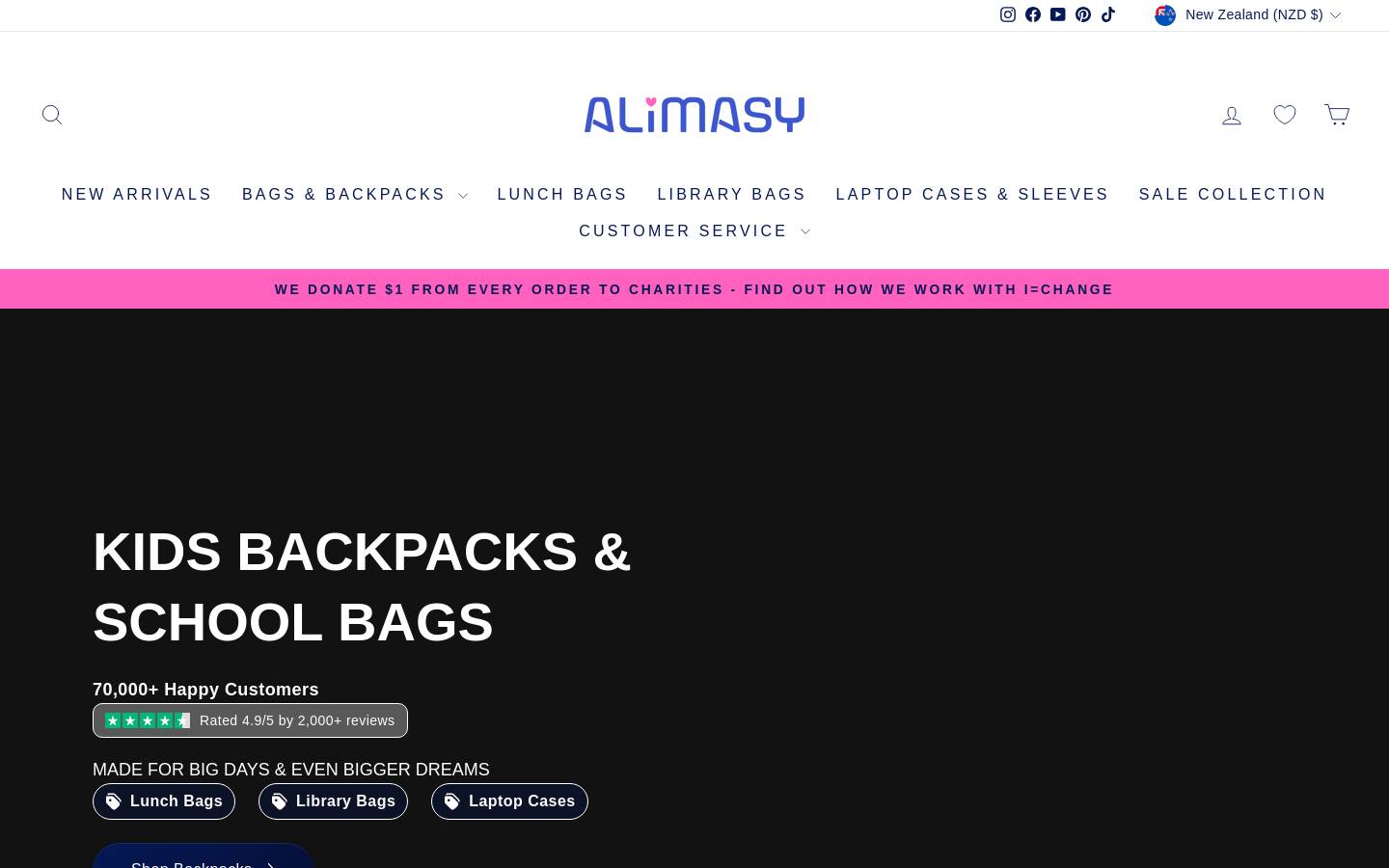 alimasy.co.nz homepage screenshot