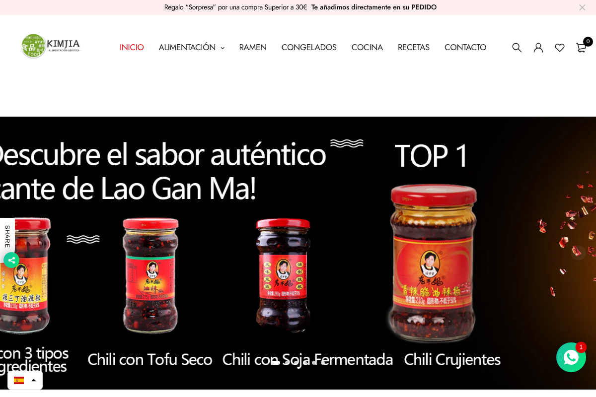 Alimentacionasiatica homepage screenshot