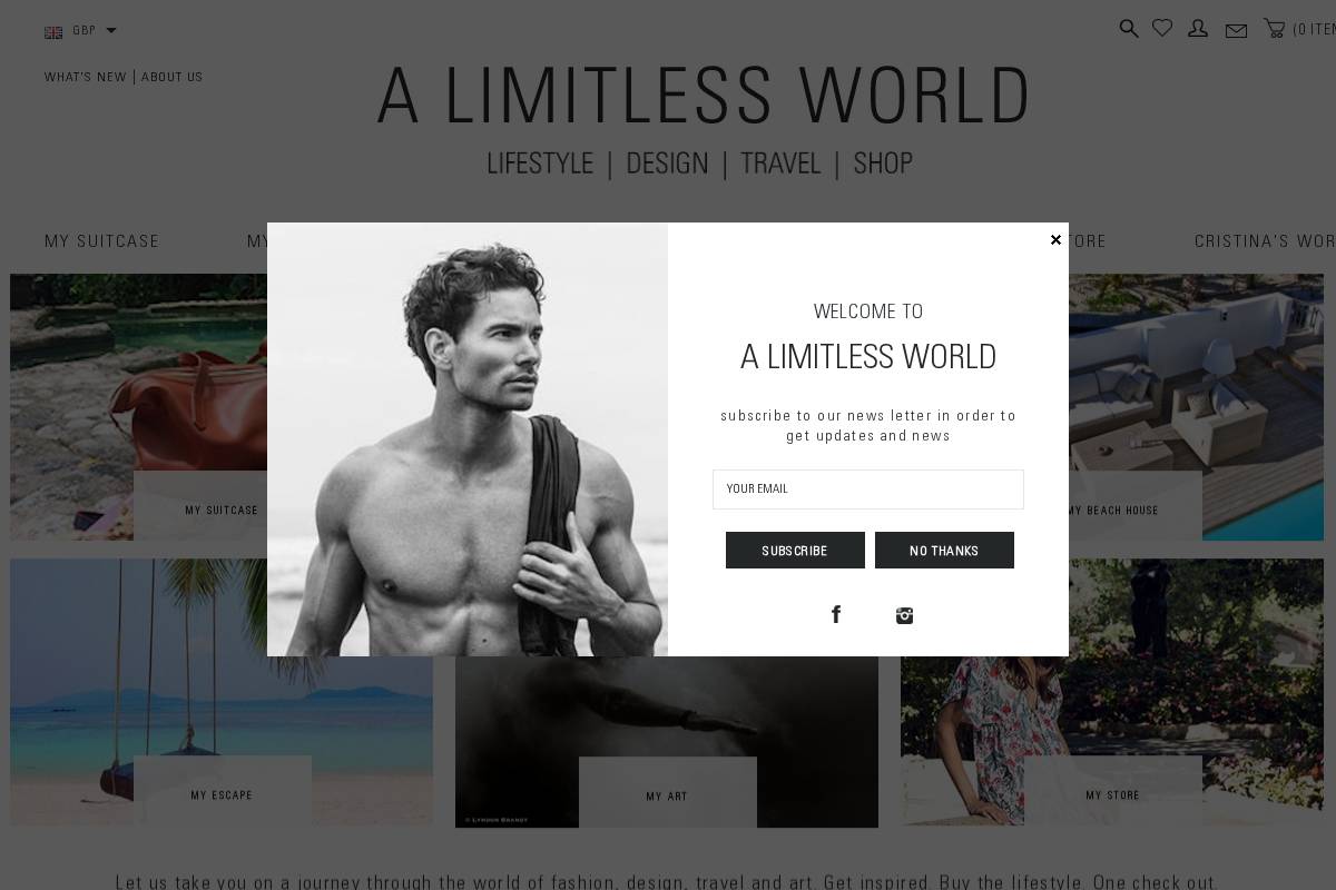 alimitlessworld.com homepage screenshot